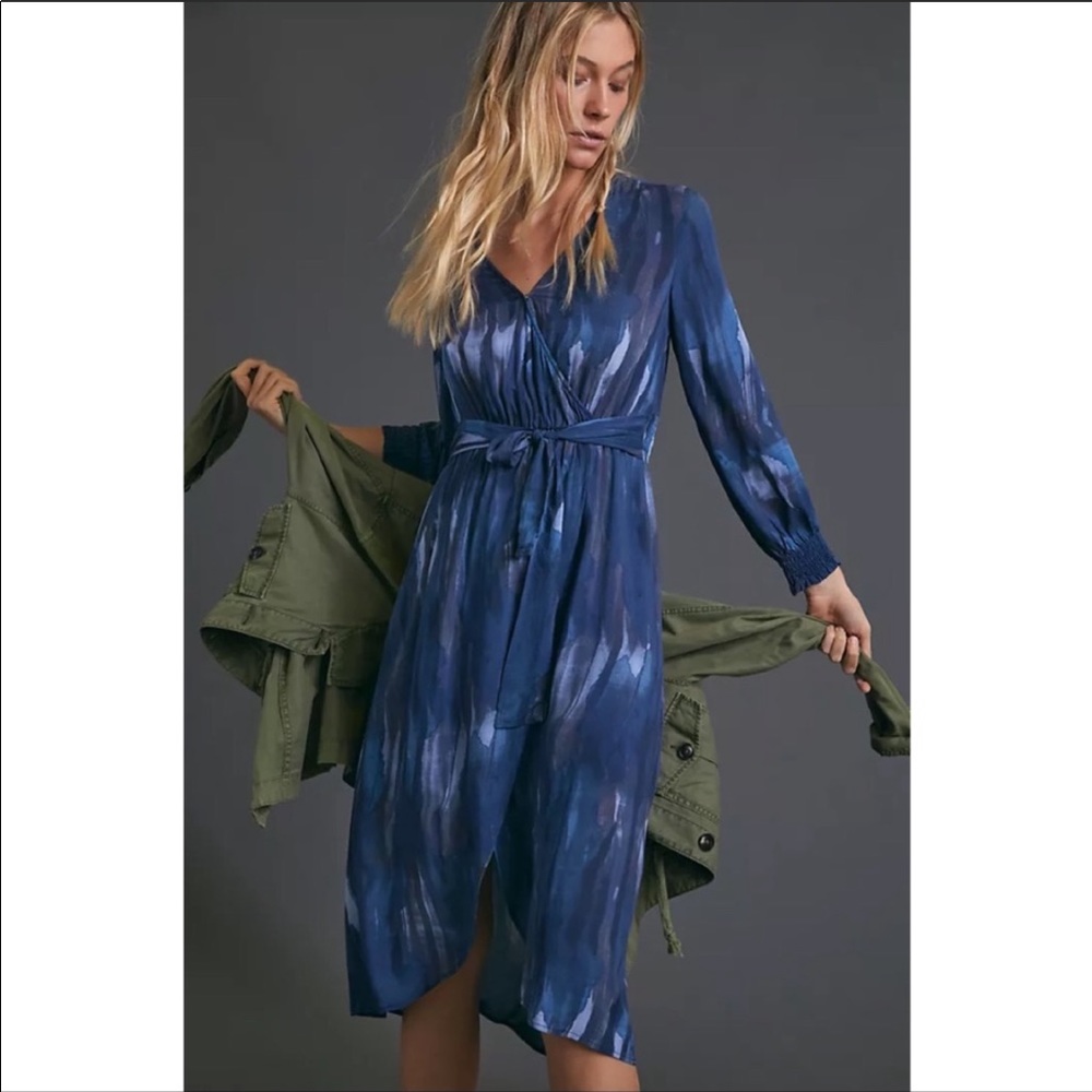 New Anthropologie Cloth & Stone Astor Tie Dye Maxi